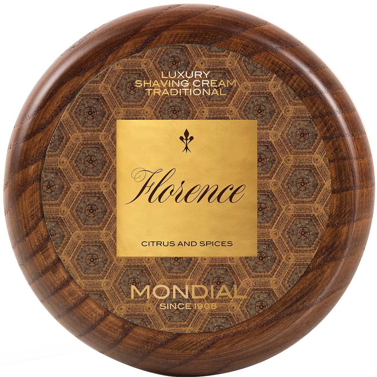 Mondial 1908 Scheerzeep Traditional Wooden Bowl Florence 140ml - 1.2 - CL-140-FLO