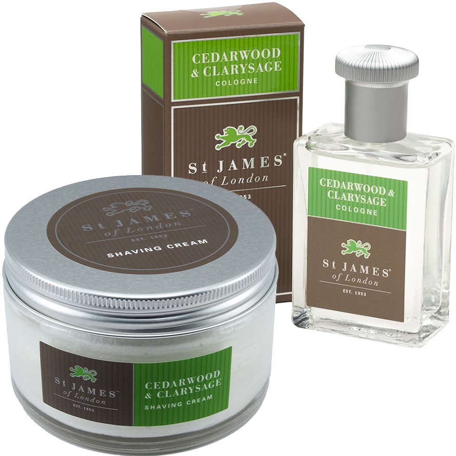 Voordeelset Cedarwood & Clarysage - Scheerzeep Cologne