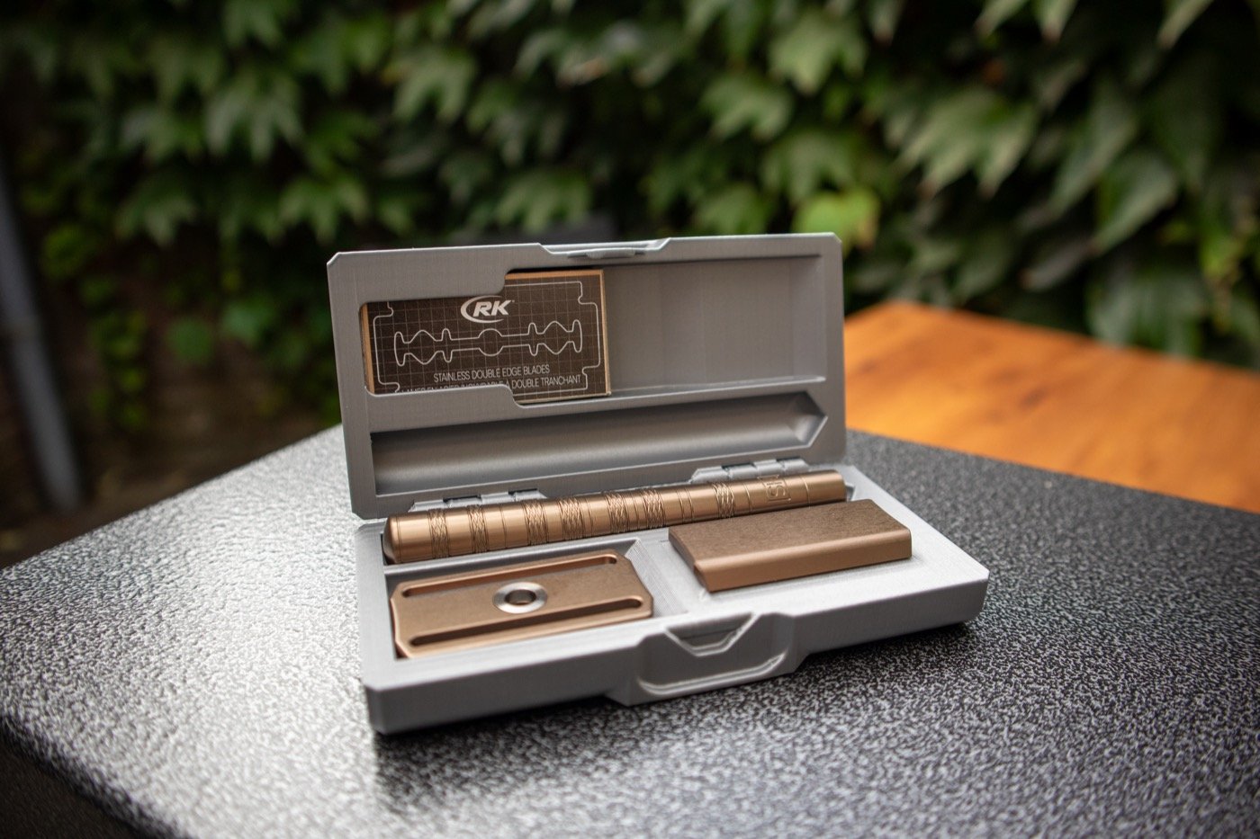 Travelcase voor Henson Safety Razor - Zilvergrijs