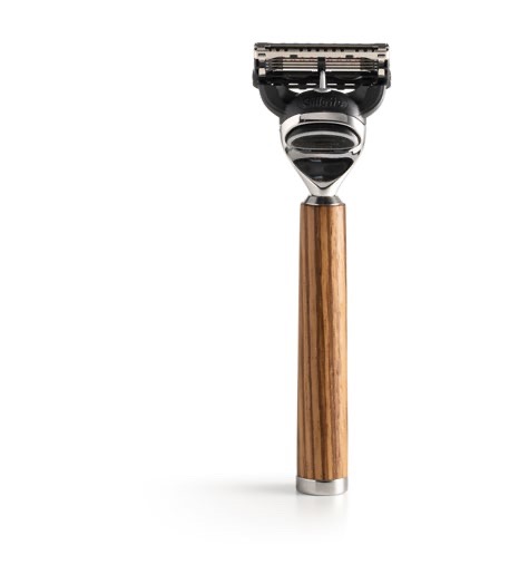 Mythos Scheermes Gillette Fusion & Houder – Zebrano