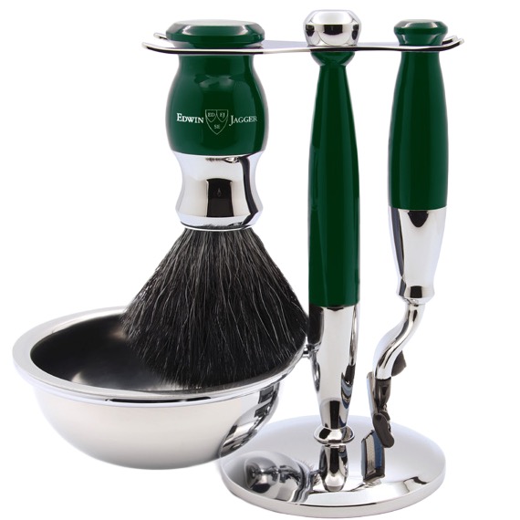 Scheerset met bowl Diffusion 37 - Mach3 - Fibre - Dark Green